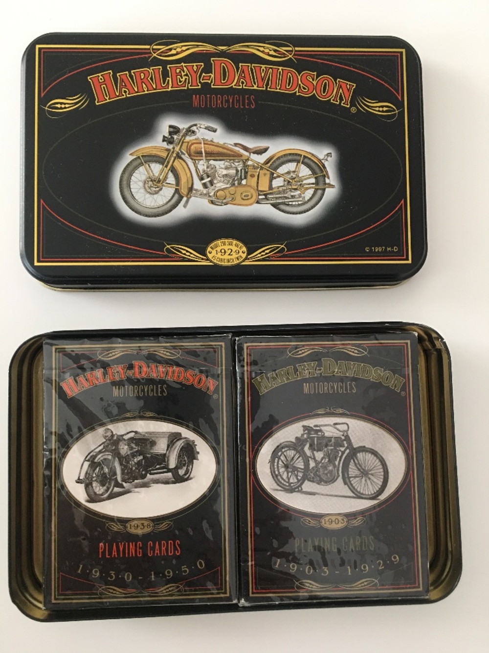 Vintage Harley Davidson Limited Edition Playing Cards w/